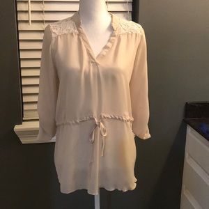 rue 21 lace nude top tunic